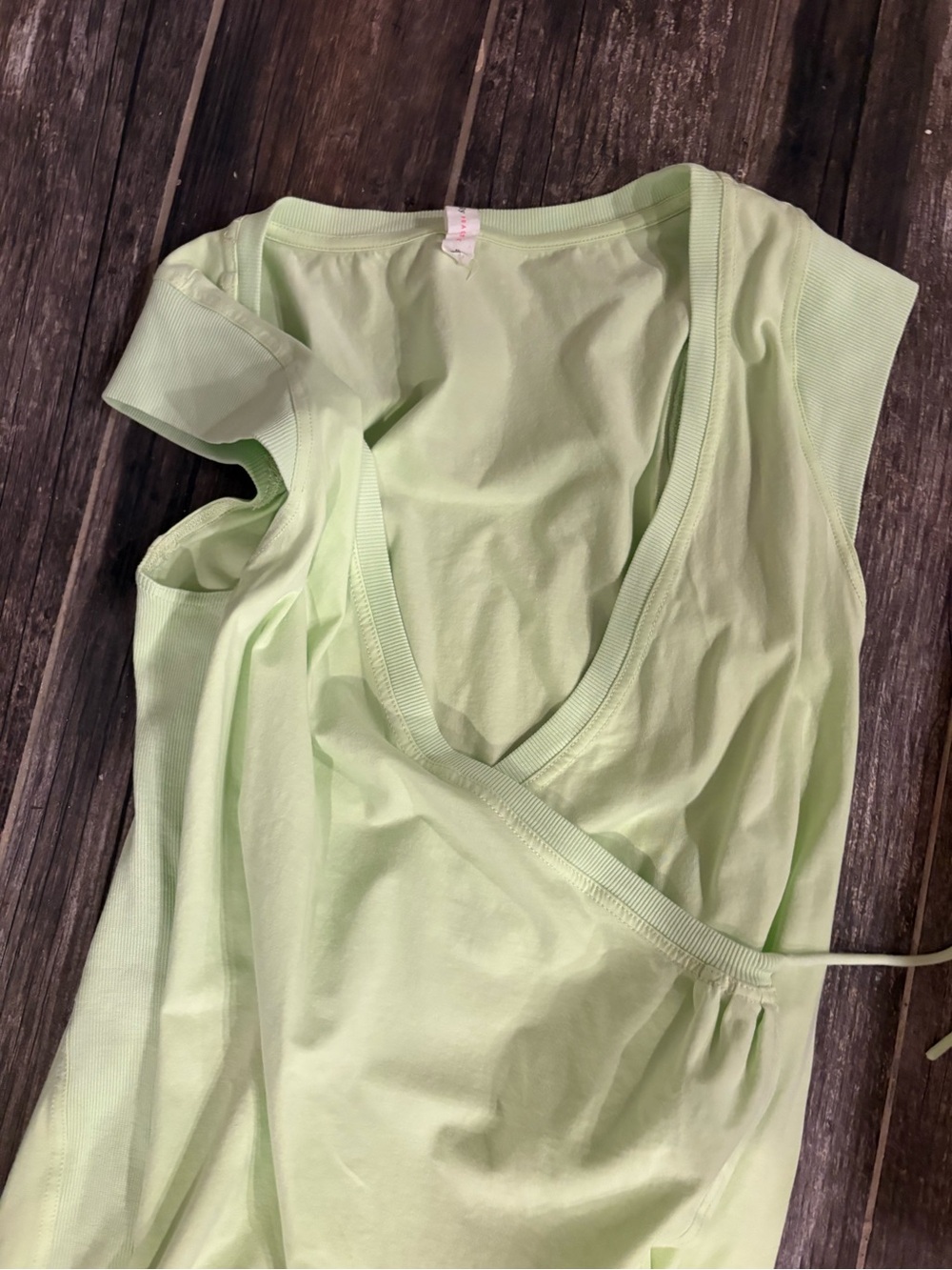Light Green V-Neck Mini Dress - Casual Everyday Style